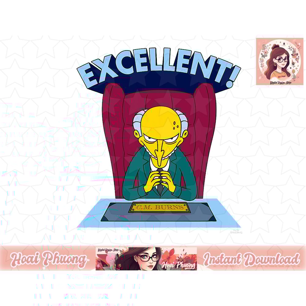 The Simpsons Mr. Burns Excellent png, instant download.jpg