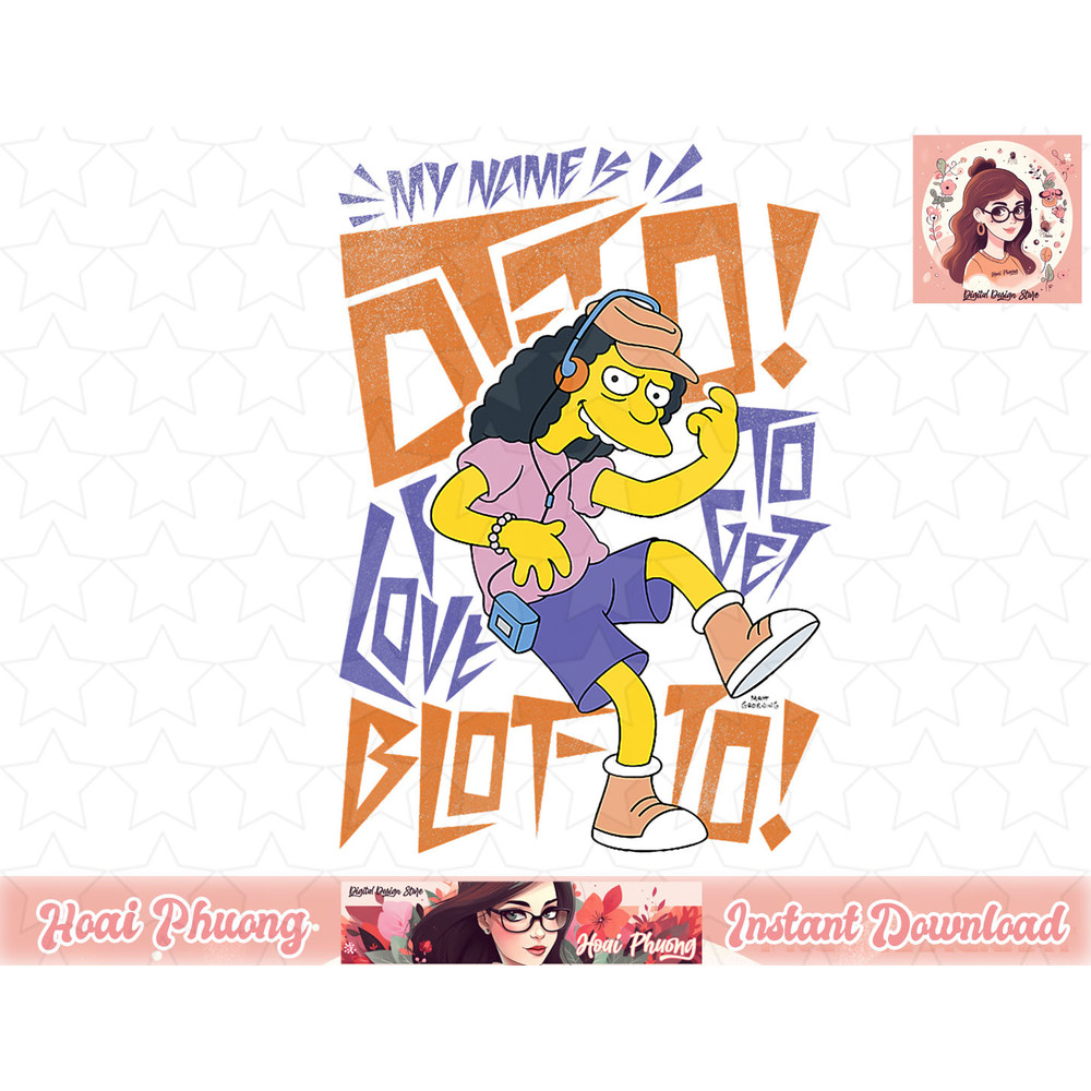 The Simpsons My Name Is Otto I Love To Get Blot-to C2 png, instant download.jpg