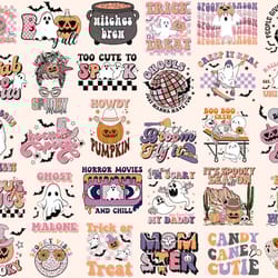 retro halloween png, retro fall sublimation bundle, groovy halloween sublimation designs, hippie halloween png, ghoul t-