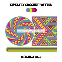 Crochet Bag Pattern, Shoulder bag / 933