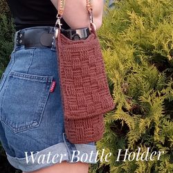 Set Reusable Water Bottle Holder and Phone Bag for Picnic. Travel, Shopping, Cycling. Handbag Shoulder Bottle BagWalking