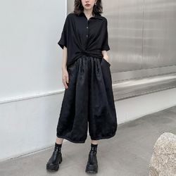 women's fashion casual jacquard bloomers