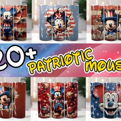 3d 4th of july cartoon tumbler sublimation designs, 3d patriotic 20 oz tumbler sublimations png, tumbler wrap png, digi