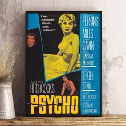 psycho poster, psycho unleashed poster, norman bates poster, movie poster, film poster, wall art, wall decor, prints