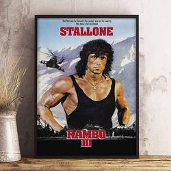 rambo poster, savage fury poster, movie poster, film poster, wall art, wall decor, prints, home decor, action poster