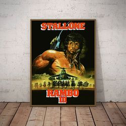 rambo poster, monster's return poster, movie poster, film poster, wall art, wall decor, prints, home decor, action