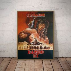 rambo poster, carnage rising poster, movie poster, film poster, wall art, wall decor, prints, home decor, action poster
