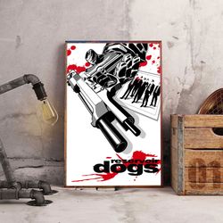reservoir dogs poster, monstrous reservoir reckoning poster, movie poster, film poster, wall art, wall decor, prints