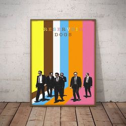 reservoir dogs poster, crimson canine carnage poster, movie poster, film poster, wall art, wall decor, prints, home