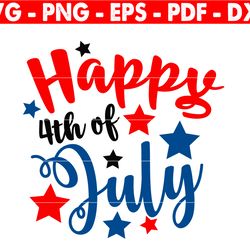 happy 4th of july svg cut file, instant download, fourth of july svg, independence day, silhouette, america svg file