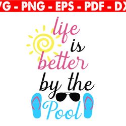 life is better at the lake svg, summer cut files, vacation svg, lake quote, summertime clipart, sublimation, silhouette