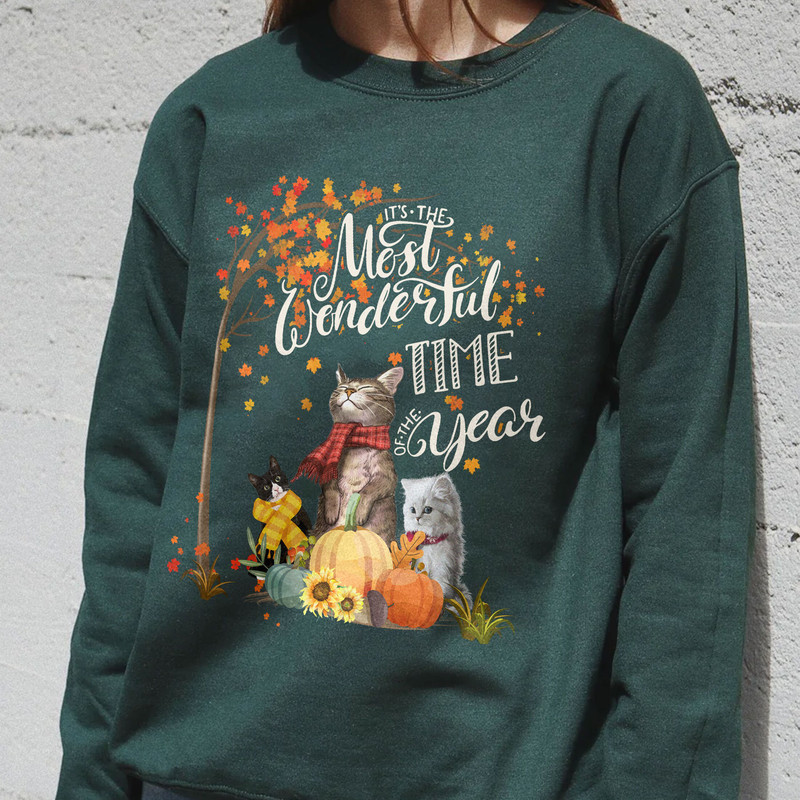 It's the Most Wonderful Time of the Year Cat Lover Halloween Sweatshirt, Fall Hoodie, Spooky Crewneck - 4.jpg
