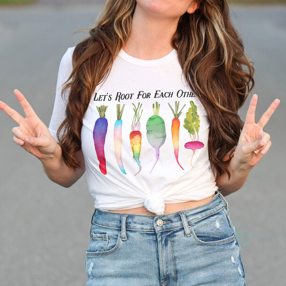 Let’s Root For Each Other Sweatshirt, LGBT Support Shirt, LGBT Ally, Rainbow Pride T-Shirt, LGBTQ Plant Tee - 4.jpg