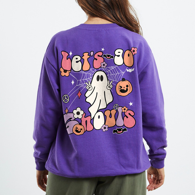 Let's Go Ghouls Sweatshirt, Halloween Sublimation Design, Retro Halloween Hoodie, Fall Crewneck, Spooky Tshirt, Ghost Tee, Pumpkin Shirt - 4.jpg