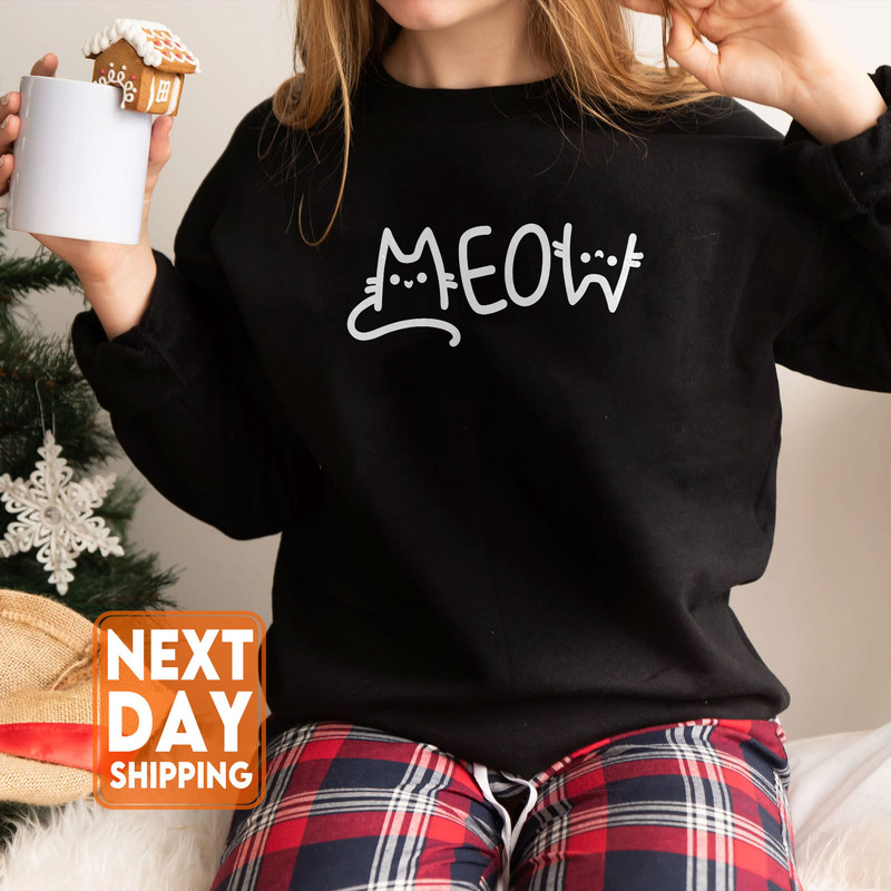 Meowy Christmas Sweatshirt,Happy Cat Year Shirt,Funny Christmas Cat Shirt,Cat Christmas Sweatshirt,Cats Sweatshirt,Cat Lover Christmas Shirt - 2.jpg