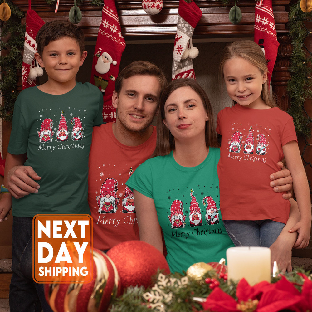 Merry Christmas Gnomes Sweatshirt, Gnomes Christmas Sweater, Gnome For The Holidays Shirt, Cute Christmas Tee - 4.jpg