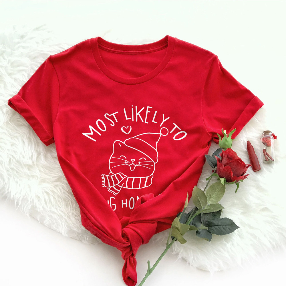 Most Likely To Bring Home A Cat Sweatshirt, Meowy Christmas Sweater,Funny Christmas Cat Shirt,Cat Christmas Sweatshirt, Cat Lover Christmas - 3.jpg