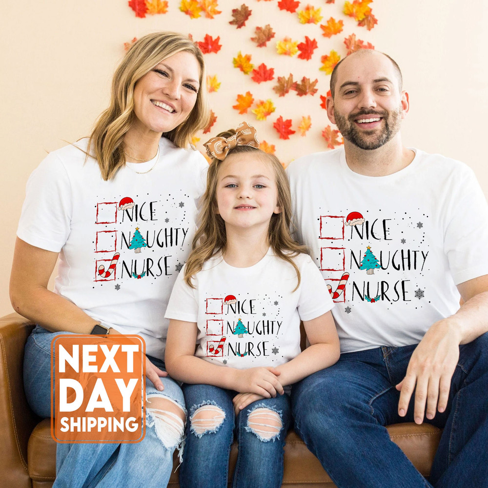 Nurse Christmas Sweatshirt, Nice Naughty Nurse Shirt, Nice Nurse Is On Vacation Shirt, Nurse Life Tee, Christmas Grinch Tee - 4.jpg