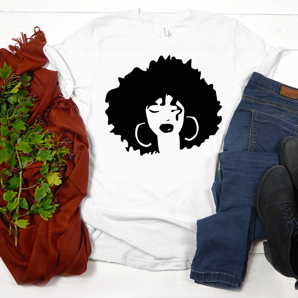 Afro Woman Shirt, Afrocentric Shirts, Afro American Shirt, Black Girl Magic Shirt, New Year Gift, Sarcastic Shirt - 3.jpg