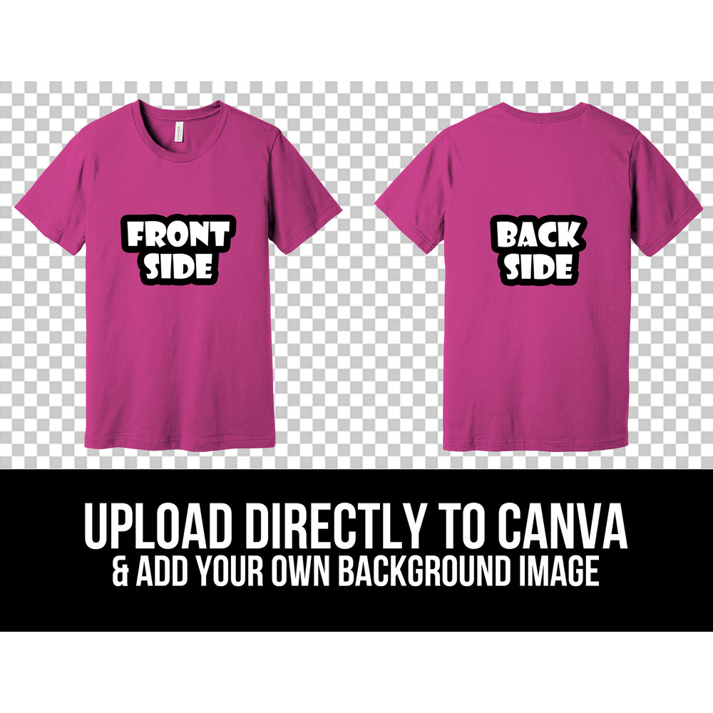 Bella Canvas 3001 Front and Back Mockup Bundle, T Shirt Mockup PNG, 3001C Transparent, Front and Back 3001, Mock Up Bundle - 3.jpg