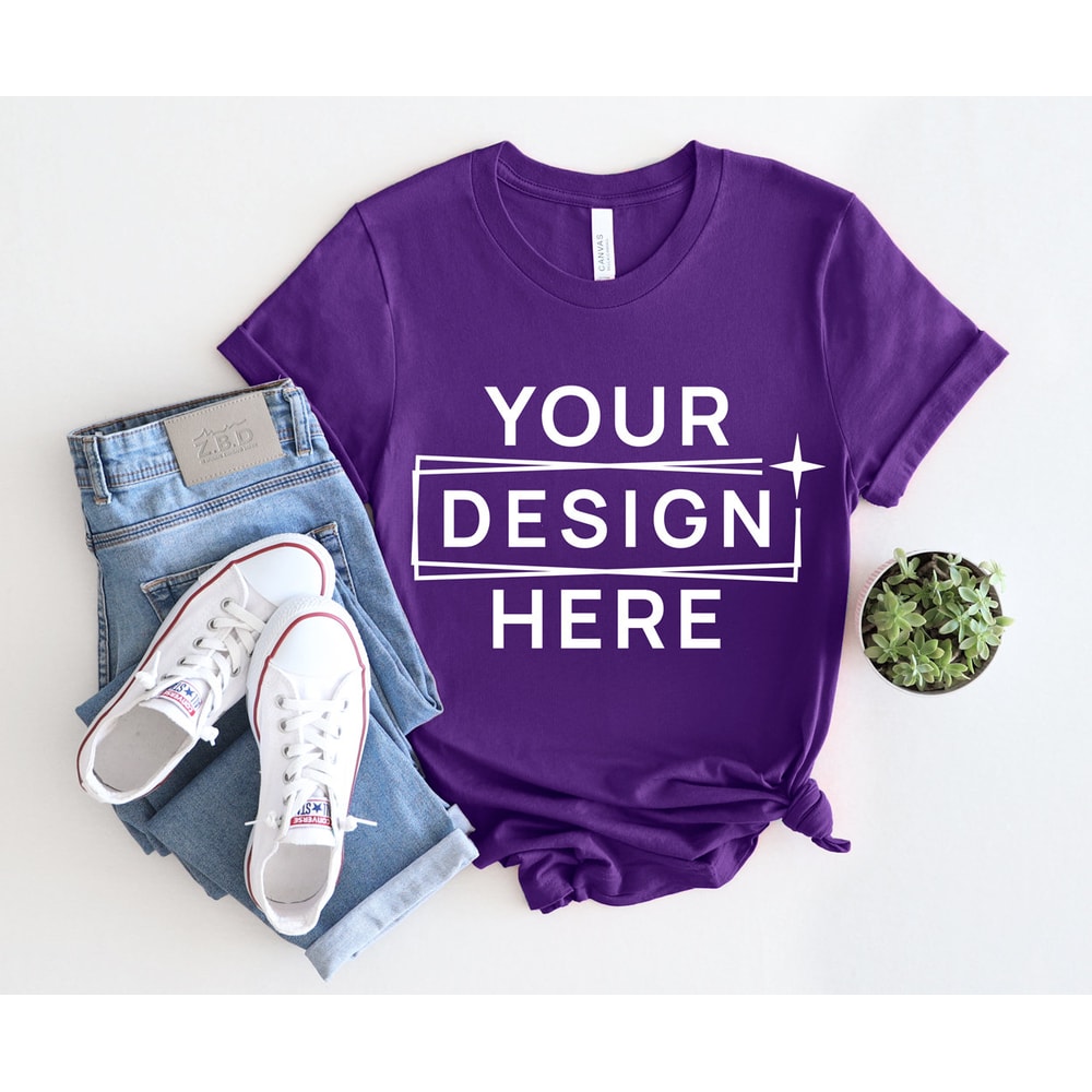Bella Canvas 3001 Bundle Mockup, Bundle Bella Canvas 3001, Minimal Tee Mock, Digital Mockup, Flat Lay, Styled Mockup, Summer Mockup - 6.jpg