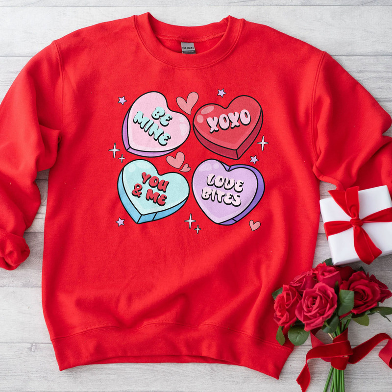 Positive Affirmations Crewneck Sweatshirt, Womens Valentines Day Shirt, Teacher Valentines Shirt, Retro Valentines Hoodie - 4.jpg