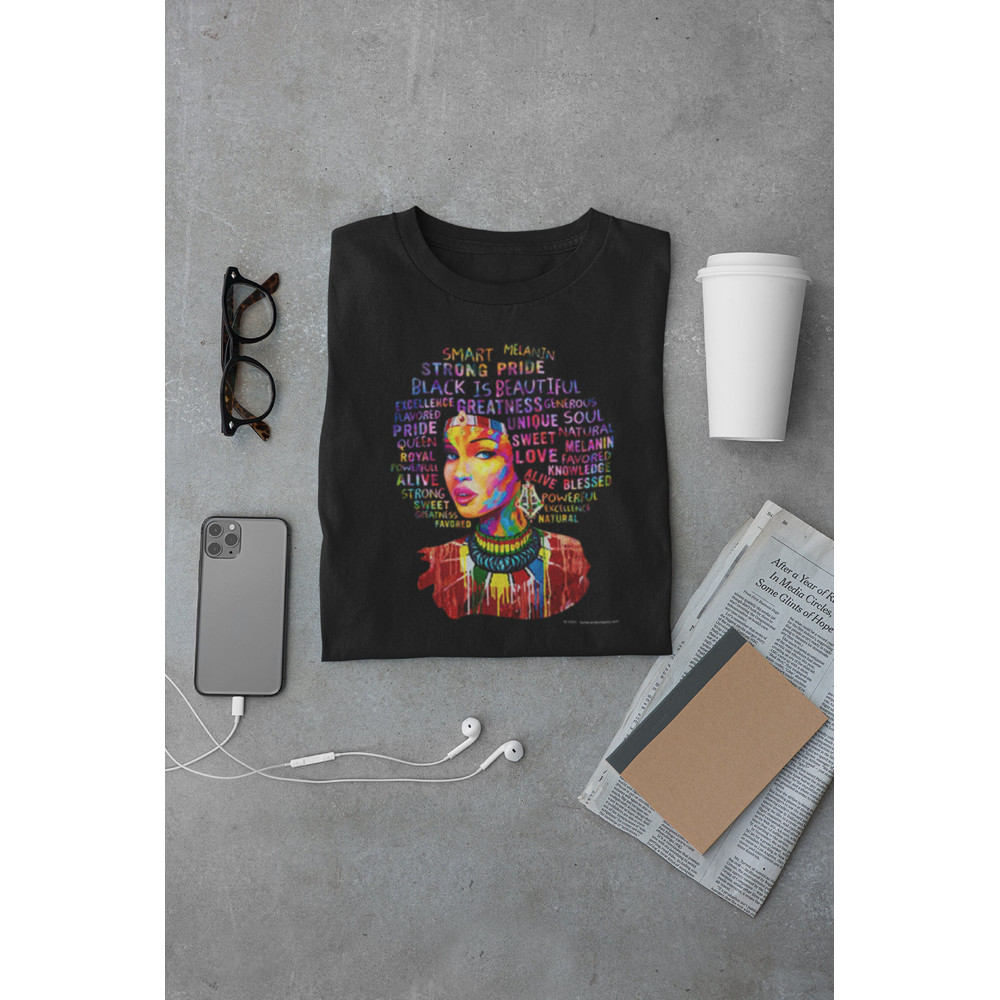 Black is Beautiful Neon, Ethnic T Shirt, Black Female T Shirt, Summer Collection Tee Shirt, Women's Apparel Gift, BUY NOW! - 2.jpg