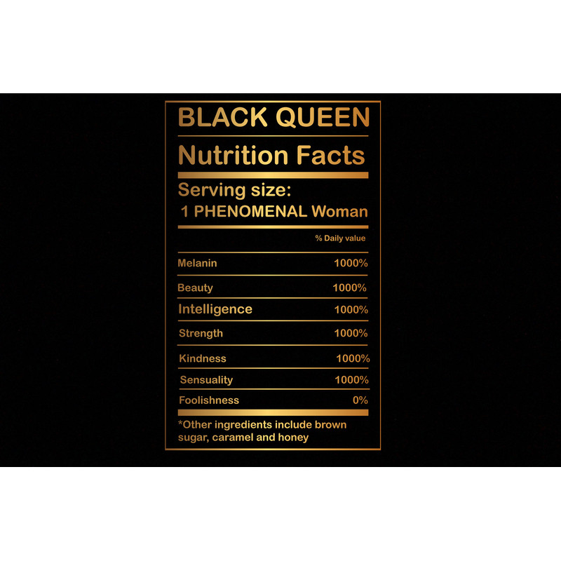 Black Queen Nutritional Facts svg,Black Queen svg, Black girl nutrition facts SVG, melanin svg, Black woman svg, Black Girl Magic, - 1.jpg