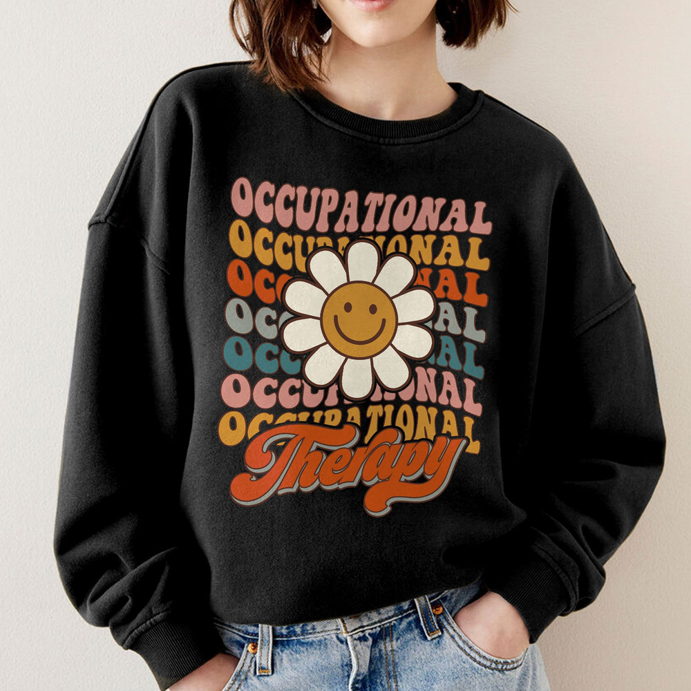 Retro Occupational Therapy Shirt, Occupational Therapist Tshirt, Occupational Therapy Sweatshirt Pediatrics, OT Tshirt, Gift For Therapist - 4.jpg