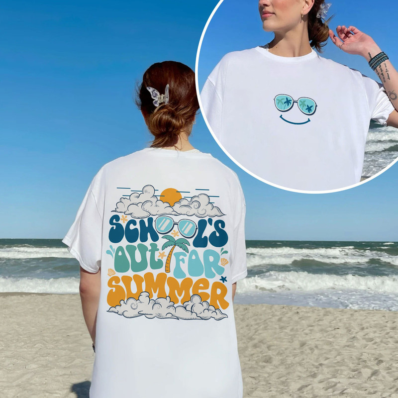School's Out For Summer Shirt, Teacher Summer Shirt, Teacher Off Duty, Vacation Shirt, End Of School, Summer Break Shirt, Beach Sweatshirt - 1.jpg