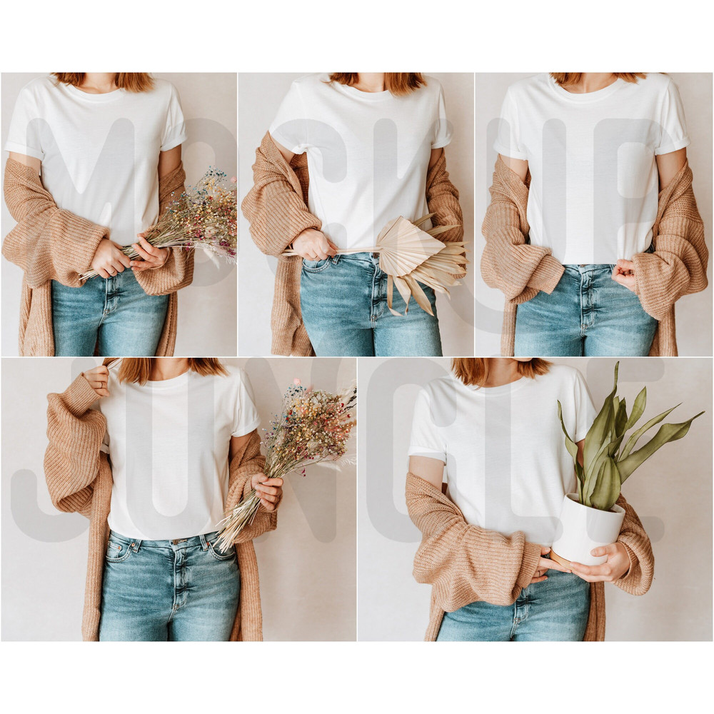 Gildan 64000 Mockup Bundle, Boho Gildan T-shirts Model Mockup, Gildan 64000 Basics Bundle - 2.jpg