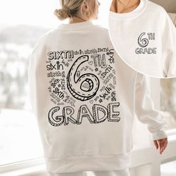 sixth grade teacher, teacher grade gift, 6th grade shirt, sixth grade shirt, 6th grad