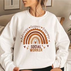 social worker shirt, social work month, school social worker crewneck, cute advocate