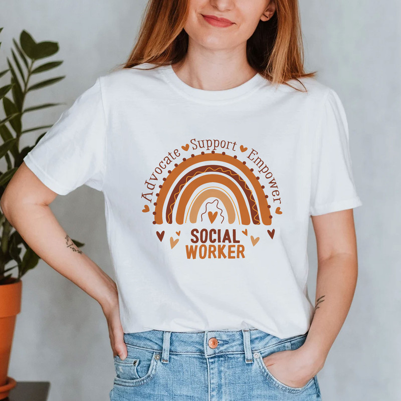 Social Worker Shirt, Social Work Month, School Social Worker Crewneck, Cute Advocate Shirt,Teacher Shirt, Social Worker Support - 4.jpg