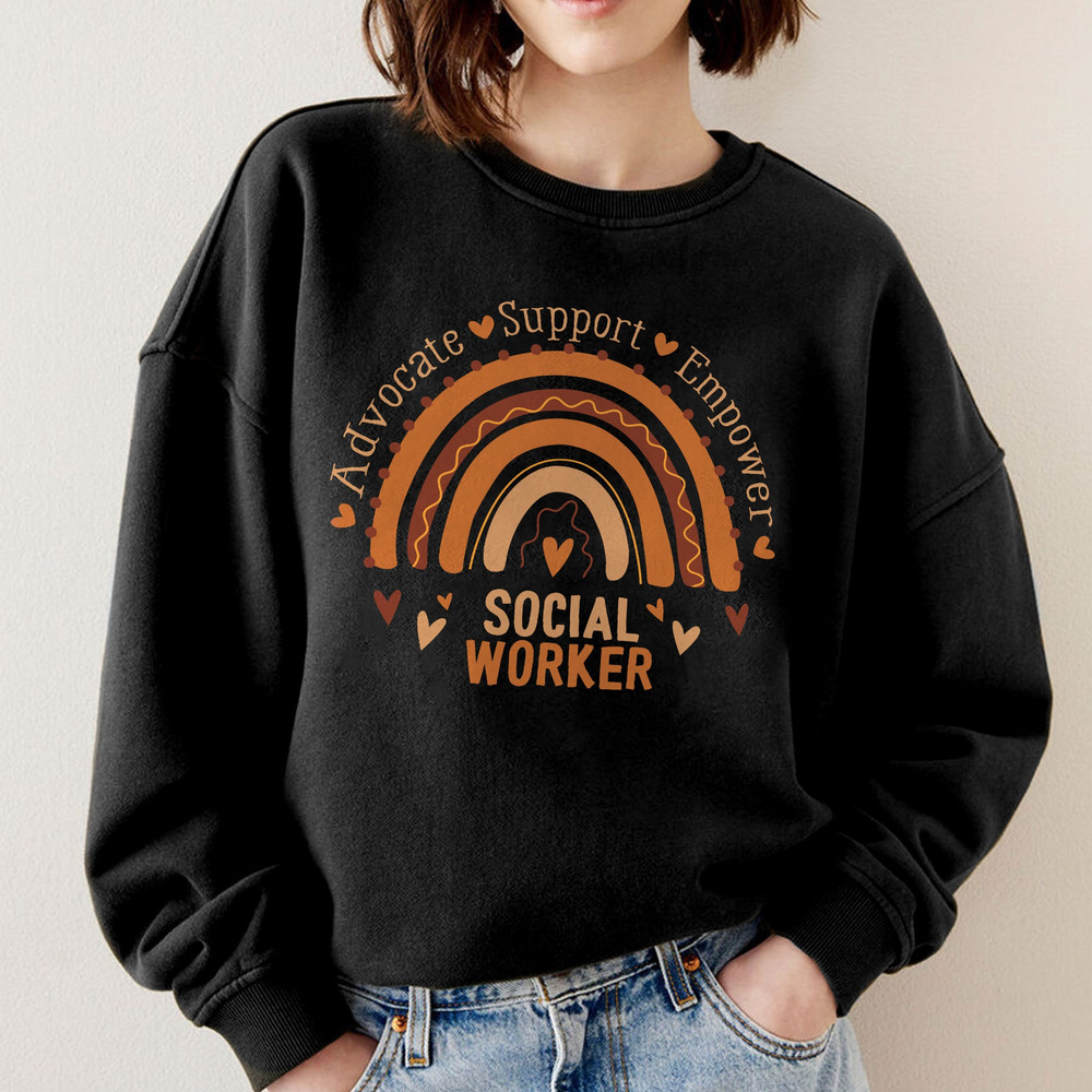 Social Worker Shirt, Social Work Month, School Social Worker Crewneck, Cute Advocate Shirt,Teacher Shirt, Social Worker Support - 5.jpg