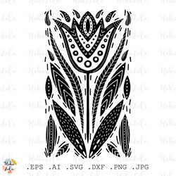 scandi flower svg, scandi flower cricut, flower boho clipart png, scandi flower stencil dxf, flower linocut svg