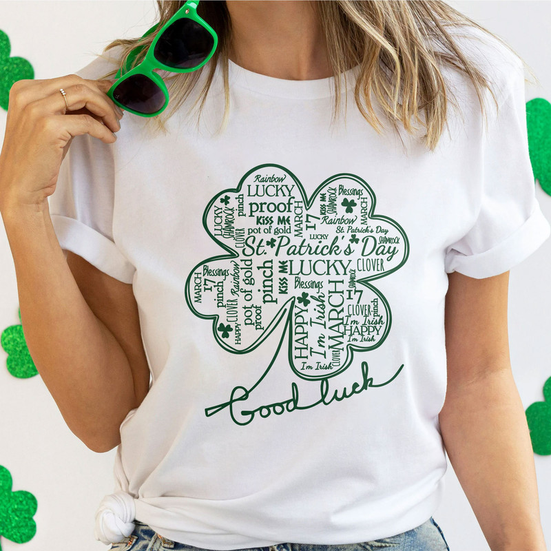 St Patricks Day Sweatshirt, Four Leaf Clover Shirt, St Patricks Day Gifts, Women St Patricks Day Shirt, Lucky Charm Shirt - 1.jpg