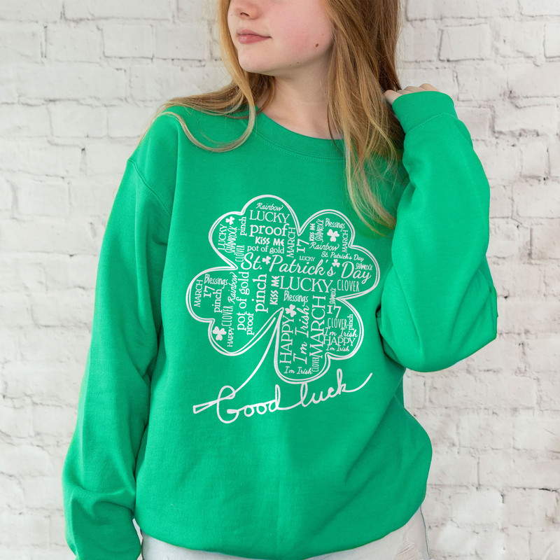 St Patricks Day Sweatshirt, Four Leaf Clover Shirt, St Patricks Day Gifts, Women St Patricks Day Shirt, Lucky Charm Shirt - 4.jpg