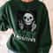 Stay Positive Skeleton Thumbs Up Spooky Halloween Sweatshirt, Skull stay positive, Skeleton Shirt , Funny Halloween, Motivatioanal shirt - 3.jpg