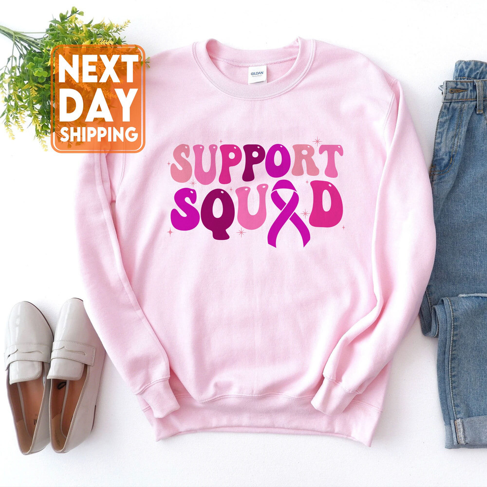 Support Squad Breast Cancer Awareness Sweatshirt, Support Admire Honor Crewneck, Pink Ribbon Shirt, Breast Cancer Gifts - 4.jpg