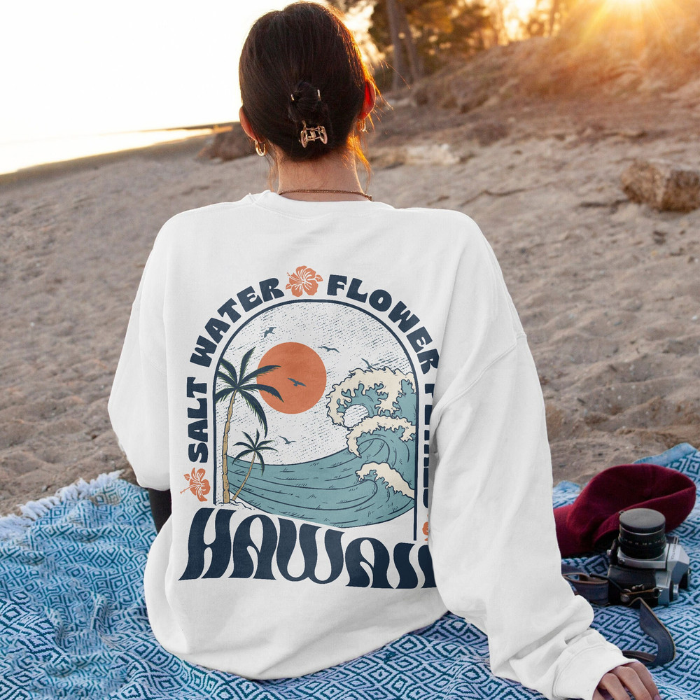 Surf Hoodie, Coconut Girl Aesthetic, Hawaii Sweatshirt, Ocean Beach Hoodie, Siesta Beach Shirt, Summer Holiday Shirt, , Trendy VSCO - 5.jpg