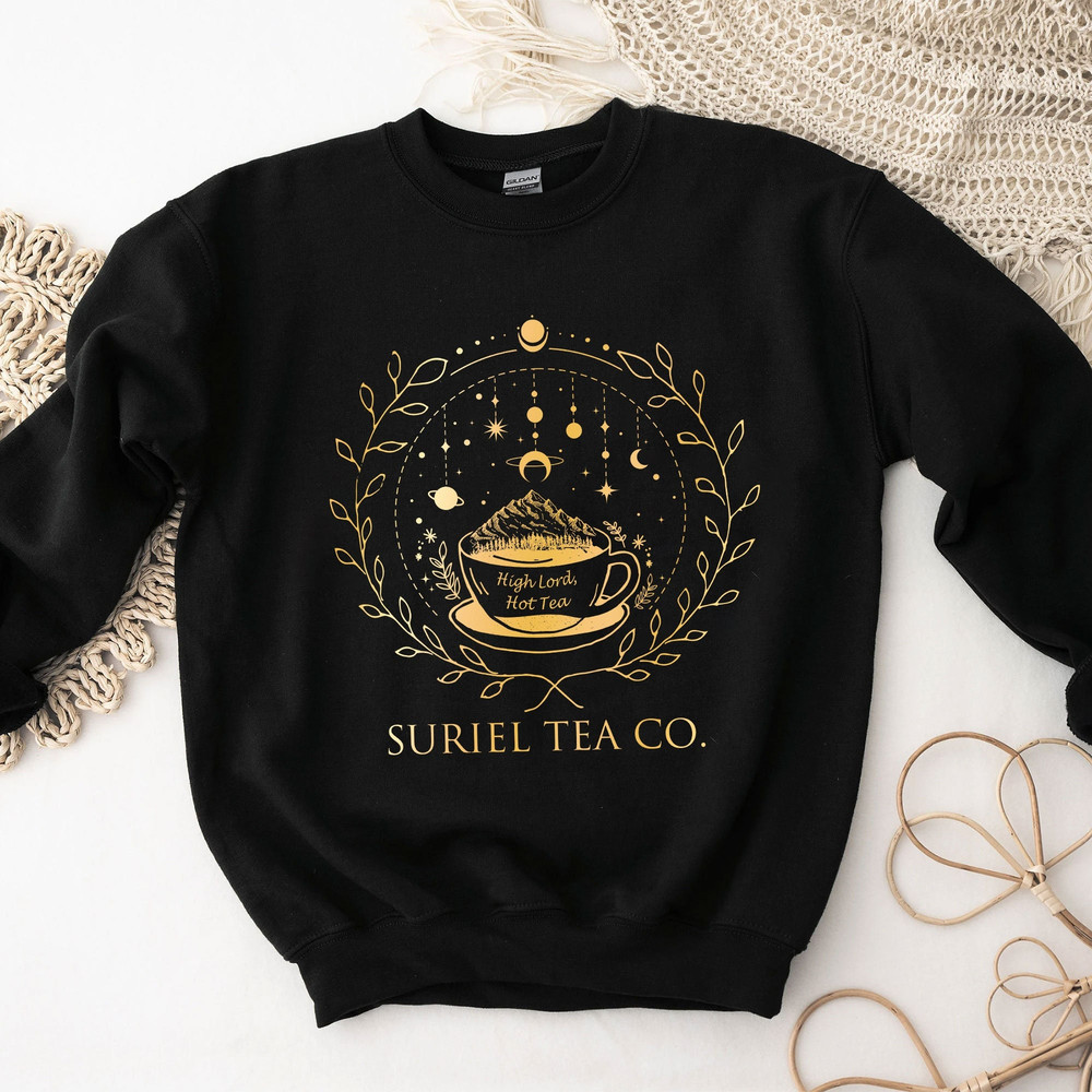 Suriel Tea Co Sweatshirt, Acotar Shirt, Bookish Sweat, SJM Merch, Golden Velaris, Suriel Tea Tshirt, Acotar Sweatshirt - 1.jpg