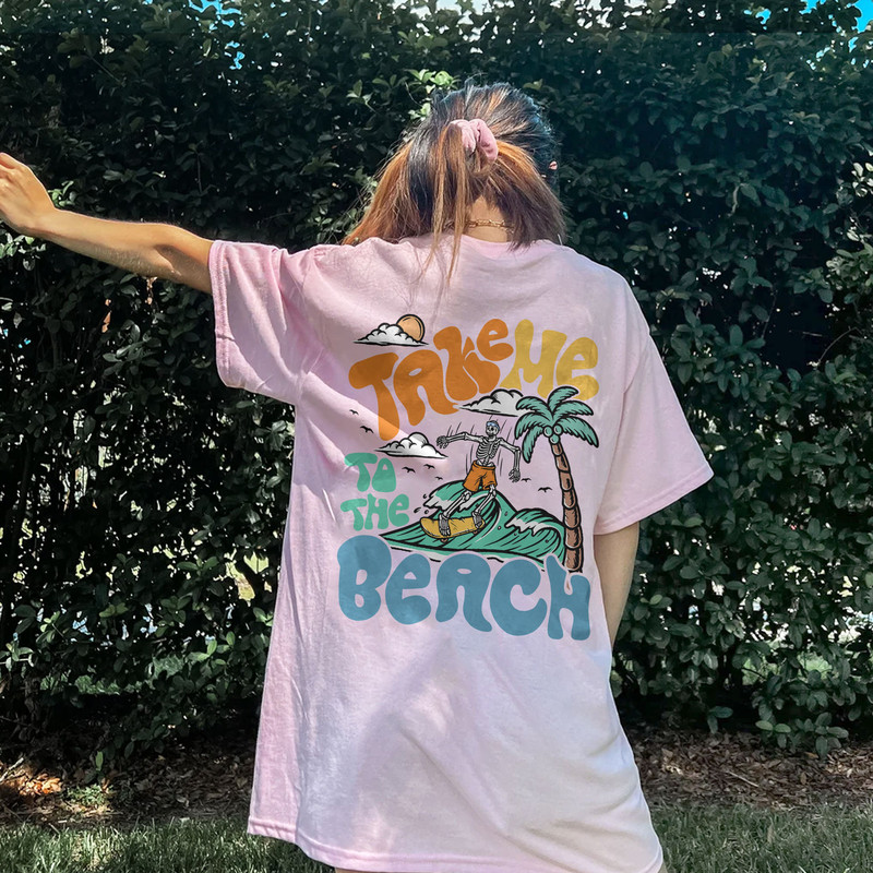Take Me To The Beach Sweatshirt, Summer Holiday Shirt, Coconut Girl Aesthetic, Surf Hoodie, Ocean Beach Shirt, Hawaii, Trendy VSCO Hoodie - 5.jpg