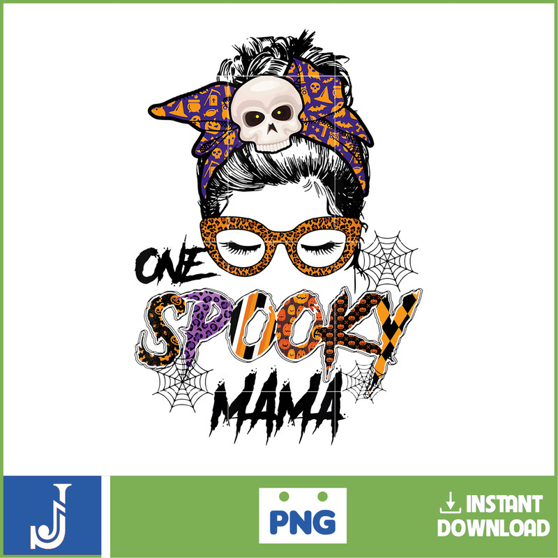 One Spooky Mama Tee Spooky Mom Funny Mom Life T-Shirt_1.jpg
