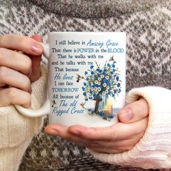 brilliant flower, cross symbol, hummingbird, white candle, christian coffee mugs, pastor gift