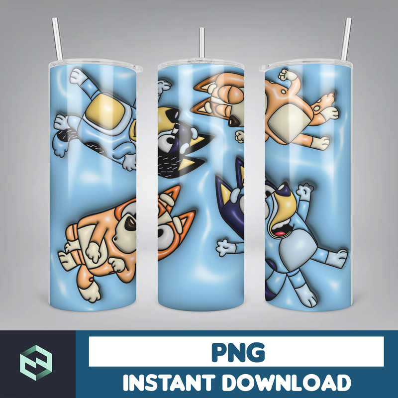 Bubble Wrap, 3D Inflated Puff Tumbler Wrap PNG, Cartoon Tumbler Design, 20oz Tumbler Wrap, Digital Download (1).jpg