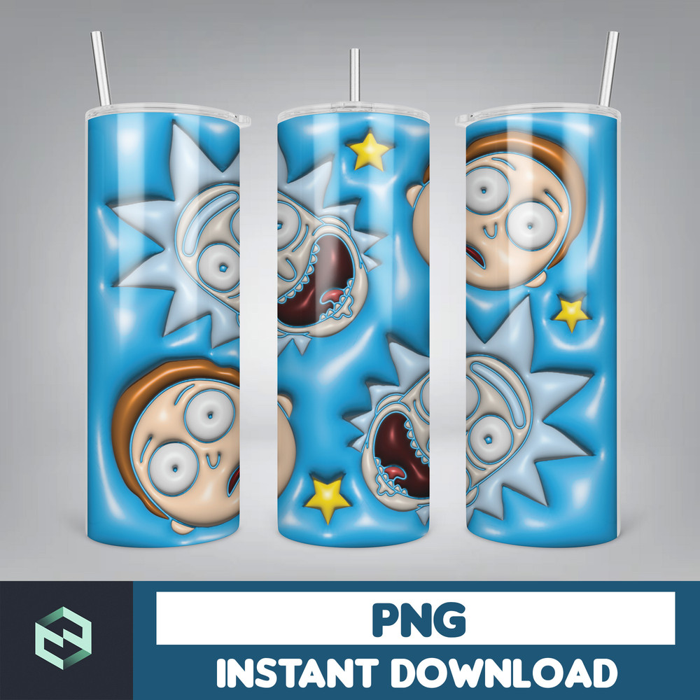 Bubble Wrap, 3D Inflated Puff Tumbler Wrap PNG, Cartoon Tumbler Design, 20oz Tumbler Wrap, Digital Download (4).jpg