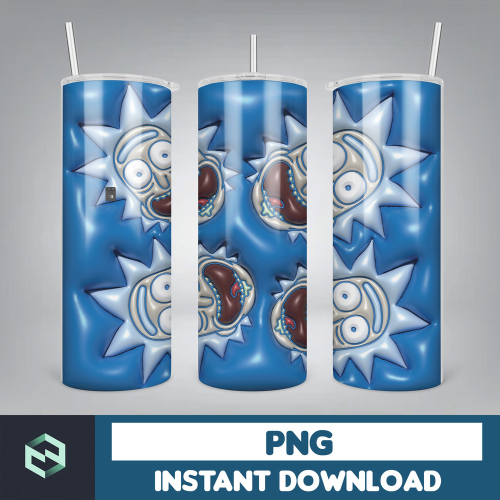 Bubble Wrap, 3D Inflated Puff Tumbler Wrap PNG, Cartoon Tumbler Design, 20oz Tumbler Wrap, Digital Download (7).jpg