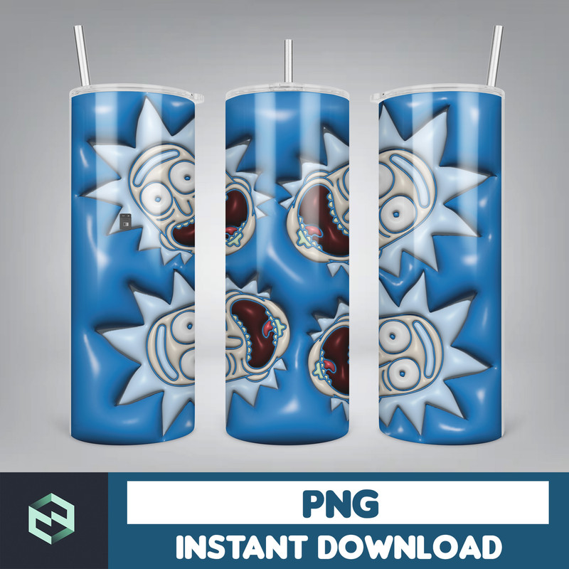 Bubble Wrap, 3D Inflated Puff Tumbler Wrap PNG, Cartoon Tumbler Design, 20oz Tumbler Wrap, Digital Download (10).jpg