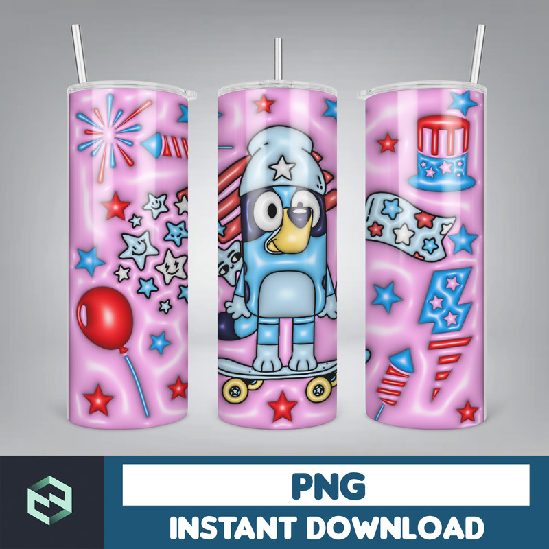 Bubble Wrap, 3D Inflated Puff Tumbler Wrap PNG, Cartoon Tumbler Design, 20oz Tumbler Wrap, Digital Download (15).jpg